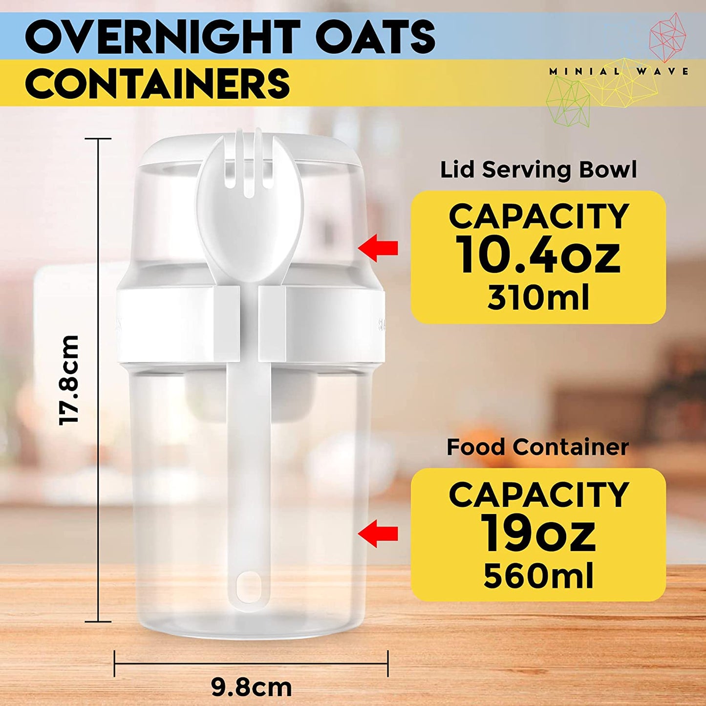 Oat container, serving bowl, food container