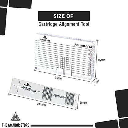 Turntable Cartridge Alignment Protractor