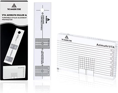 Turntable Cartridge Alignment Protractor Tool-VTA Record Player Ruler